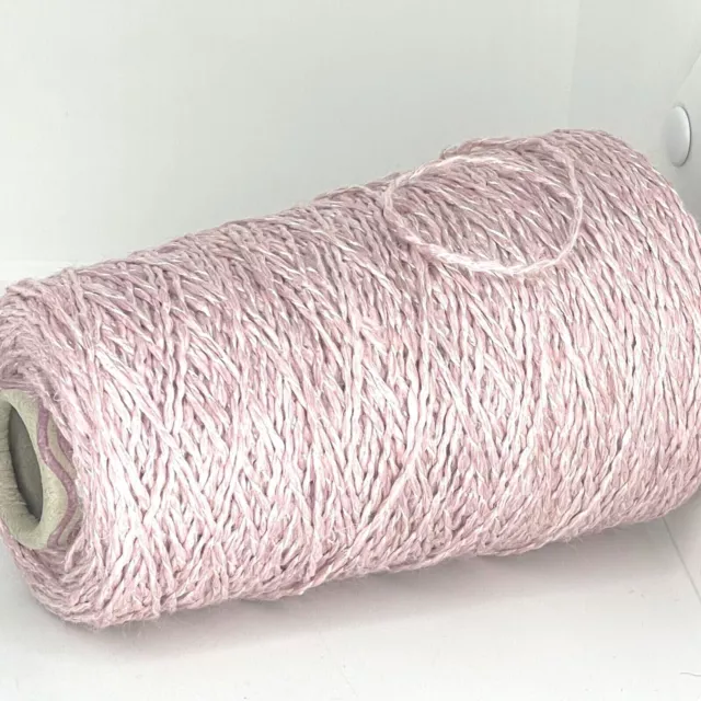 Hilo de mezcla de algodón y viscosa rosa en cono para manualidades, tejido...