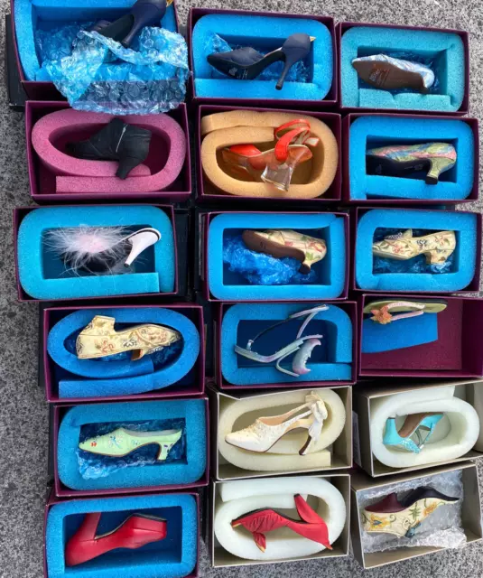 Vintage Beautiful collection of 18 Raine Just the Right Shoe Collectibles Rare