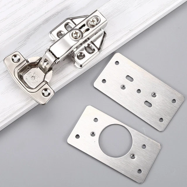 1/4/10 piastra di riparazione in acciaio inox cerniere kit di riparazione per cerniere armadio
