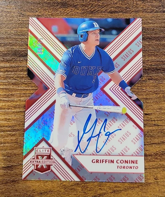2018 Panini Elite Extra Edition Status Red Die-Cut /75 Griffin Conine SSP Auto