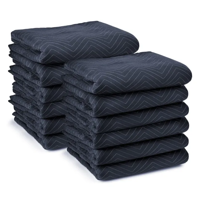 12 Moving & Packing Blankets - Pro Economy - 80" x 72" (35 lb/dz weight)