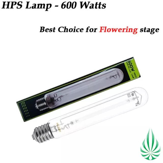 2x 600w HPS LAMP HYDROPONICS HIGH PRESSURE SODIUM GROW LIGHT GROW LAMP