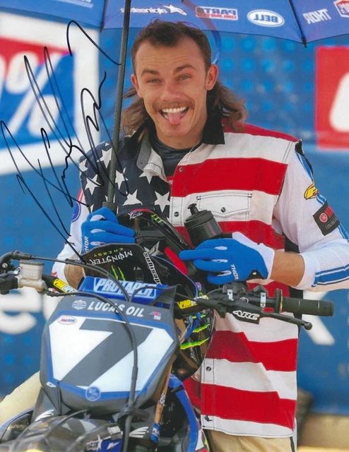 AARON PLESSINGER Signed 8.5 x 11 Photo Signed REPRINT Motocross Racing FREE SHIP