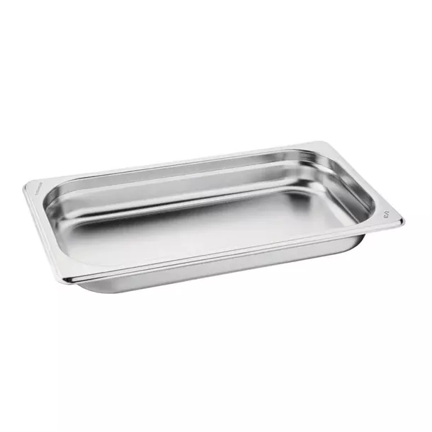 Vogue Stainless Steel 1/3 Gastronorm Tray 40mm - GM311 PACK OF FIVE PANS
