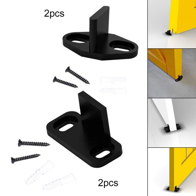 2x Sliding Barn  Guides W/ Screws Bottom Guide for Cabinet Wooden Door