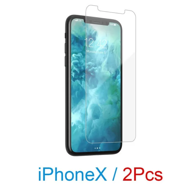 2x NUGLAS Tempered Glass Screen Protector FOR APPLE iPhone X