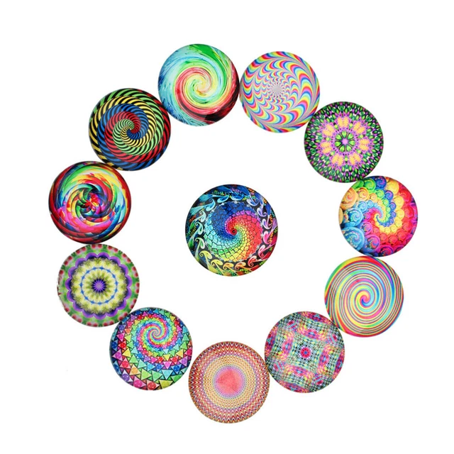 2x Mosaik Liefert Dekoration Vase Füllstoff Edelsteine Runde Flatback 9