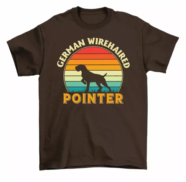 German Wirehaired Pointer Dog T-Shirt Men