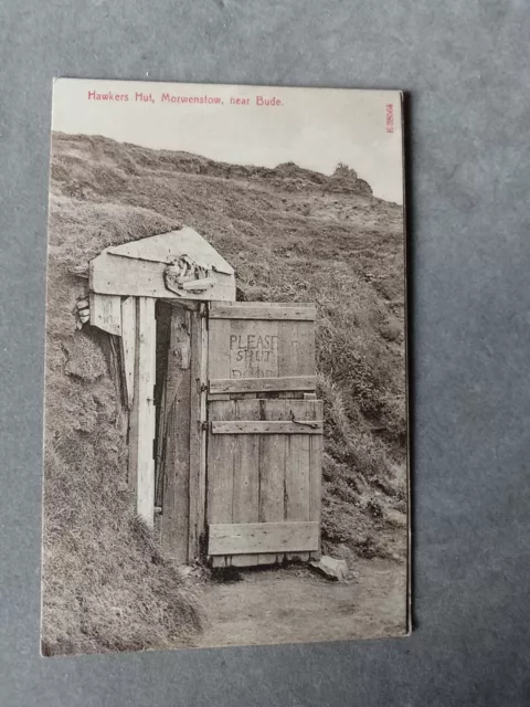 Postcard Hawkers Hut At Morwenstow Near Bude Cornwall RP Original Condition