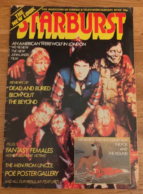 MAGAZINE - Starburst Number #40 American Werewolf In London Men From Uncle