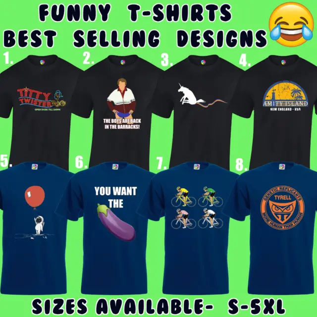 Magliette Divertenti Da Uomo T-Shirt Top Joke Novità Design Rude Regalo S - 5Xl (Md47)