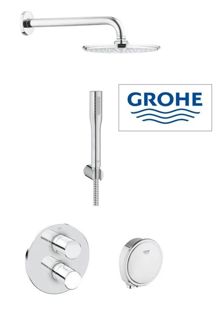 Grohe Cosmo GROHE GROHTHERM 3000 Cosmo Bath /Shower set (Pack 4) Rain shower ...