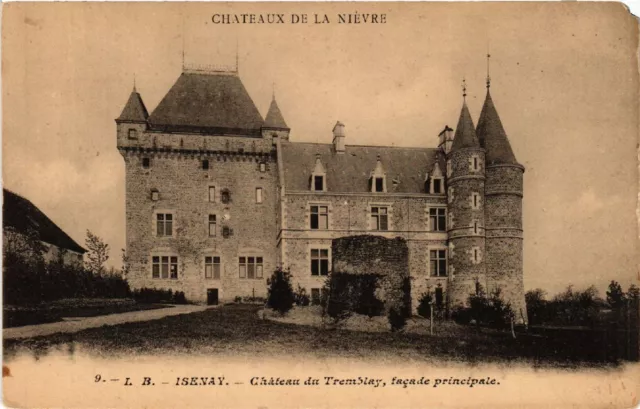 CPA AK Chateaux de la Nievre - ISENAY - Chateau du Tremblay facade (456881)