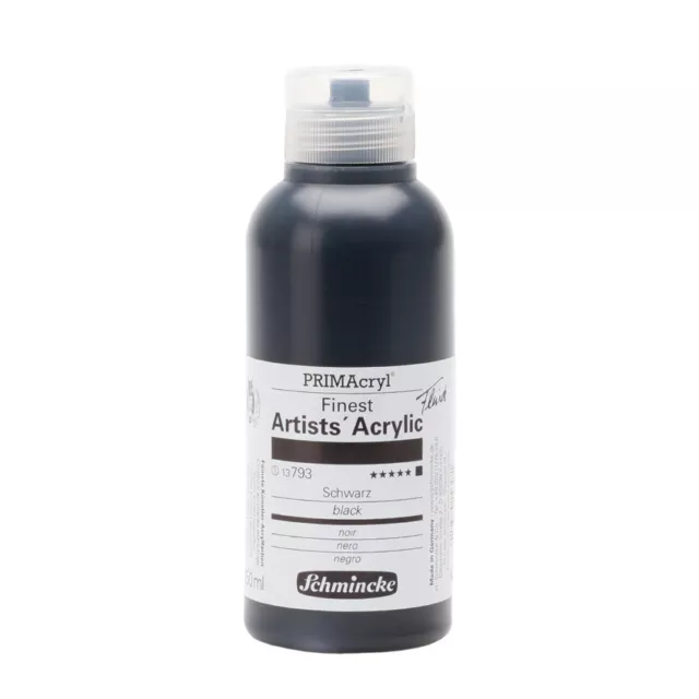 (127,16€/1l) Schmincke 250ml PRIMAcryl Schwarz Acryl  13 793 027