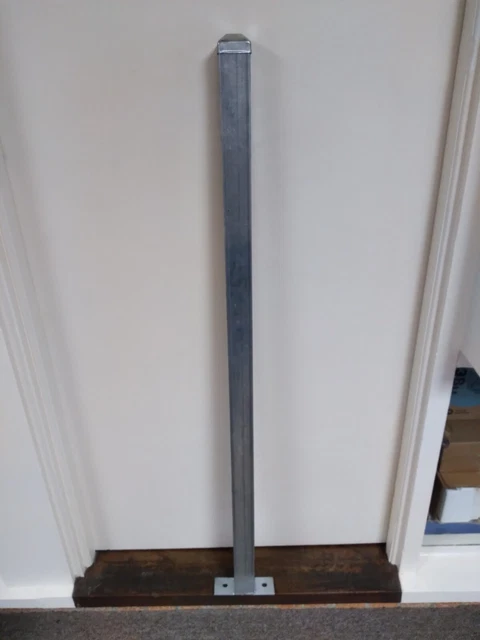 steel fence posts 50 x 50 x 1.2m with welded base plates