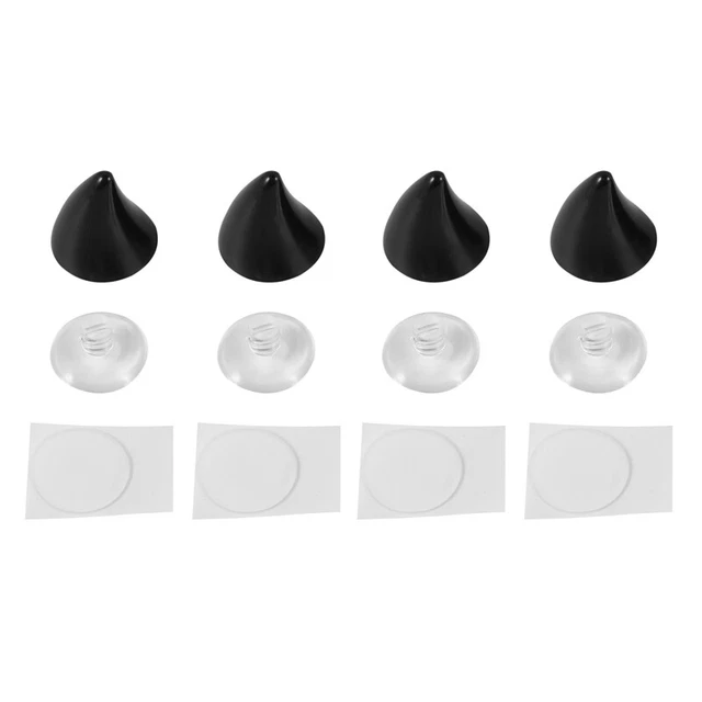 2x Casco Moto Angolo Corno Decorazione Accessori Aspirazione Elastica Ciotola Morbida HorO6N3