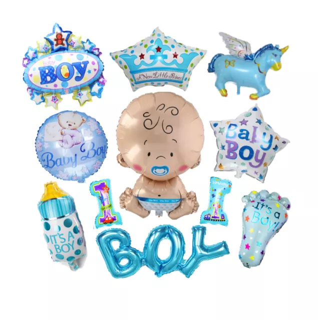 BabyShower Folien&Helium Ballon XXL Baby Boy Party Geburt Taufe ITS A BOY Junge