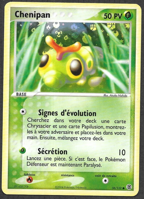 Carte Pokémon Chenipan 56/112 [HOLO] - Ex Rouge Feu Vert Feuille (fr) COMME NEUF