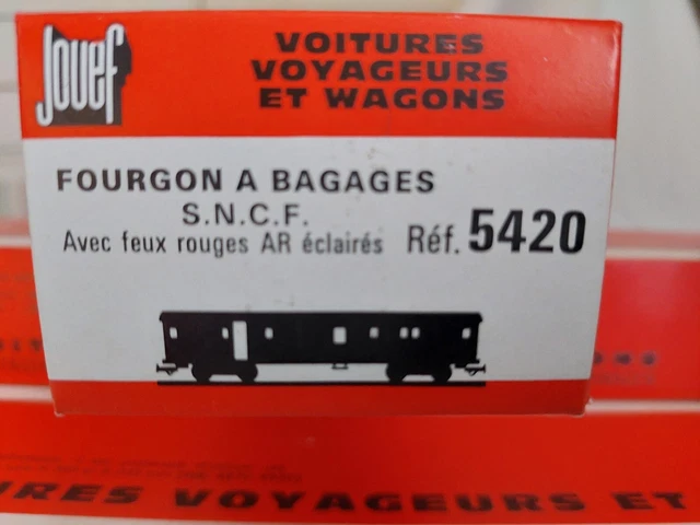 Boîte De Voiture Pullman Jouef Réf 5610 – Train électrique HO SNCF Vintage, Occasion