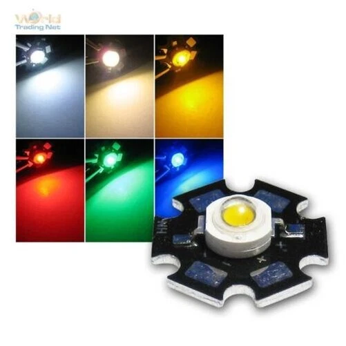 Highpower LED 1 Watt A Star Scheda Elettronica, Potenza Emitter Chip, 1W Leds