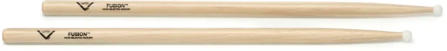 Vater American Hickory Drumsticks - Fusion - Nylon Tip (3-pack) Bundle