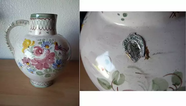Große alte Vase Original Ulmer Keramik