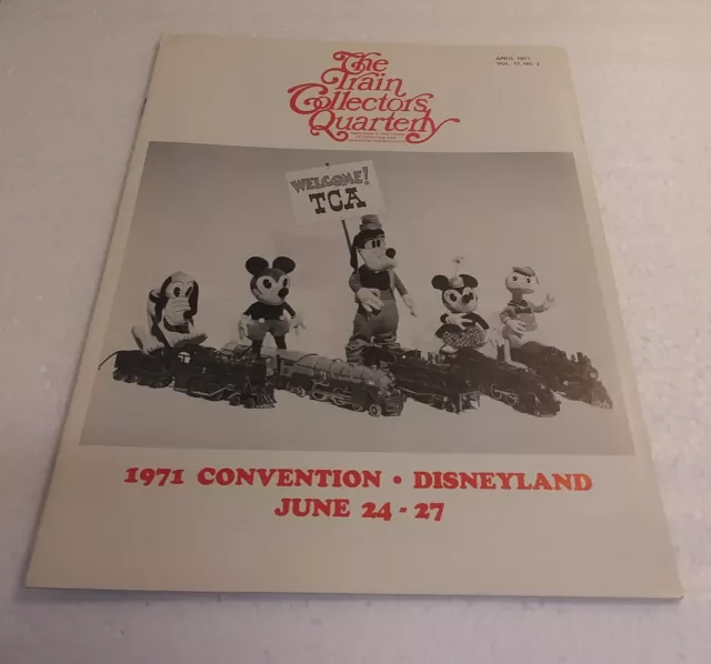 Vintage The Train Collectors Quarterly 1971 TCA Convention Disneyland Magazine