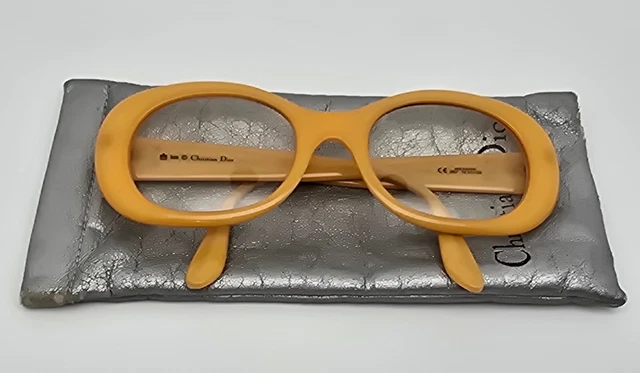 VINTAGE CHRISTIAN DIOR CD2883 42A 56mm Gold Eyeglasses  display picture 3