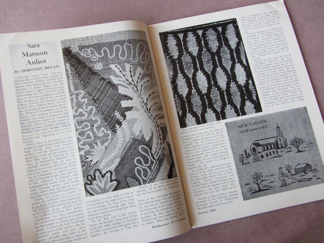 1960 Revista Tejedor Manfred Goldschmidt Bufanda de Lana Asia México