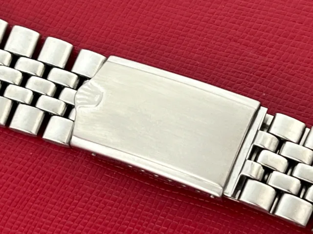 Original Rolex Vintage Men's USA Rolex Oval Link Jubilee Stainless 19mm bracelet