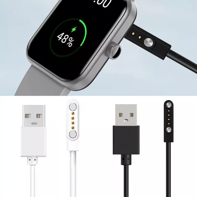 4-Pin Smart Watch Charging Cable Charger Cord Universal Magnetic USB Fast Charge