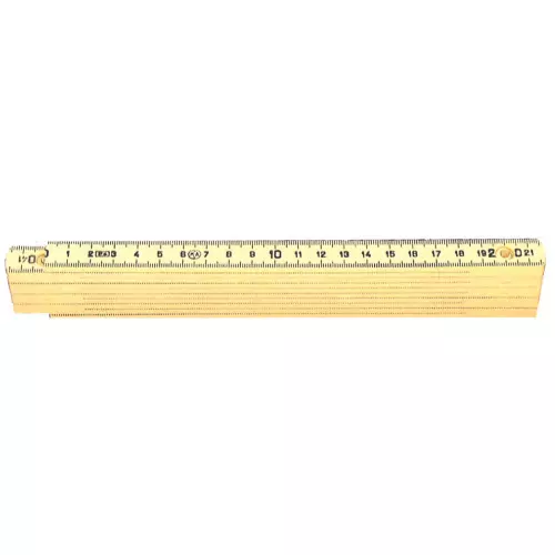 doppio metro in plastica giallo metri da carpentiere richiudibile 81840