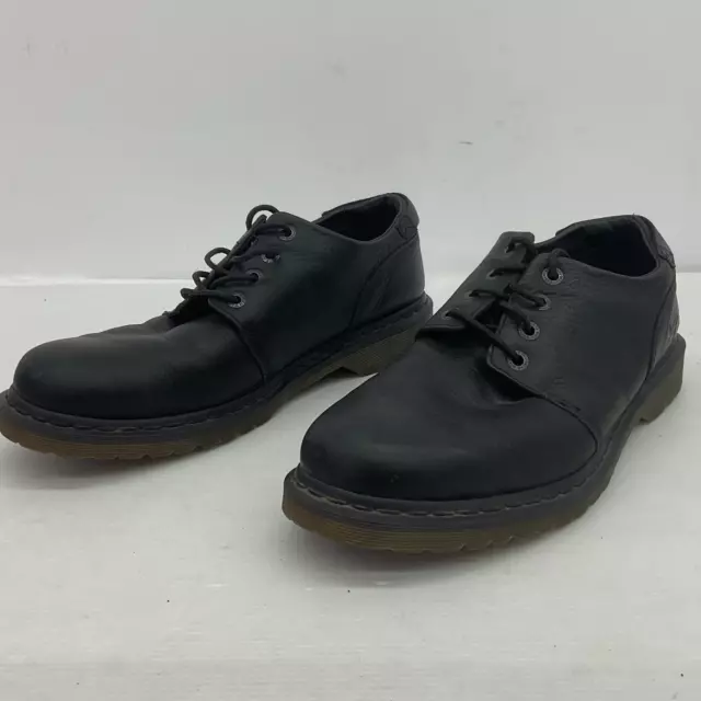 Dr. Martens Men's Black Leather Derby Dress Shoes, Size 14