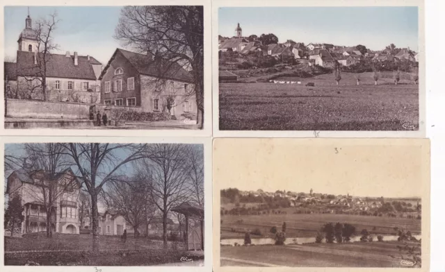 Lot de 4 cartes postales anciennes postcards SAINT-VIT  DOUBS 1
