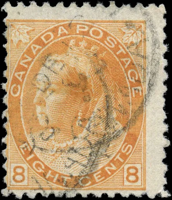 Canada Used F 8c Scott #82 1898 Queen Victoria Numeral Issue Stamp