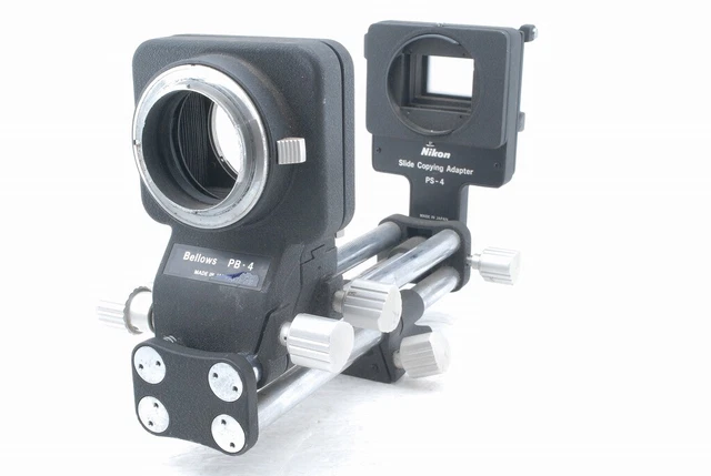 Nikon PB-4 Bellows Focusing Attachment w/Slide Copying Adapter PS-4 *ZW19