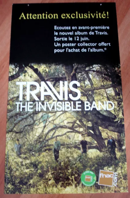 TRAVIS The Invisible Band  DISPLAY – PLV ORIGINALE FRANCE 2001