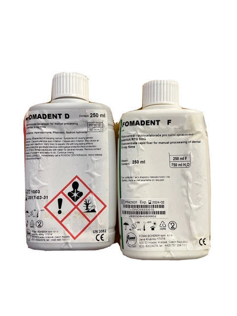 Fomadent Film Fixer And Developer Fluid