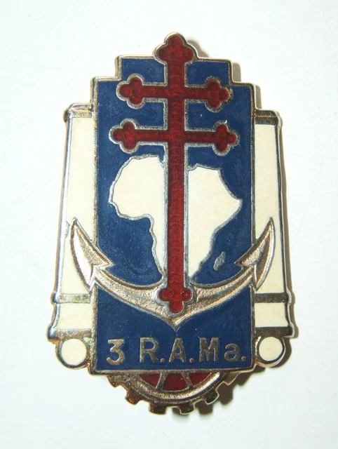 Insigne 6è CPIMa AEF Brazaville Compagnie Parachutiste d'Infanterie de Marine TAP 1965-1975 - Collection