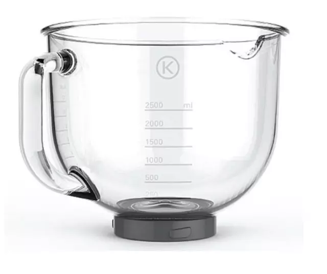 Kenwood Kmix Glass Mixing Bowl, New 4 Lug Base, Kmx750A Kmx754A Kmx760A Kmx770A