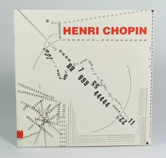 Revue OU - Collection OU. Henri Chopin. Catalogue d'exposition, 1993.