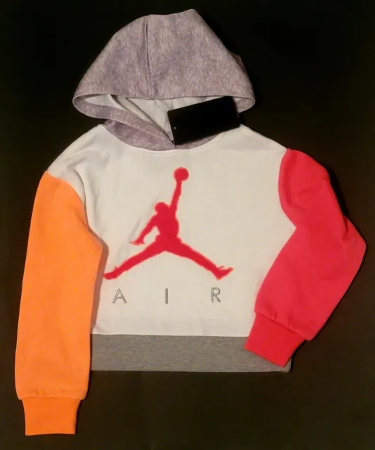 Nike Air Jordan Girls Air  Pullover Hoodie Jacket Size 5