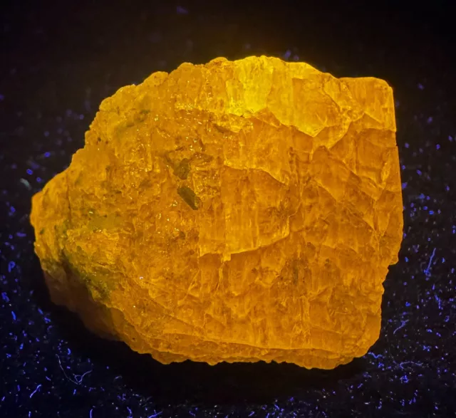 140 Carats Lemon Fir Fluorescent Wernerite Scapolite Crystal Piece From AFG.