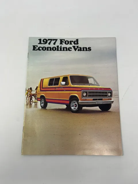 1977 Ford Econoline Vintage Car Van Truck Original Sales Brochure Good Condition