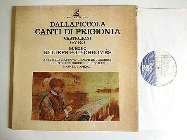 Dallapiccola - Castiglioni - Guézec - Ensemble Ars Nova Canti Di Prisonia LP