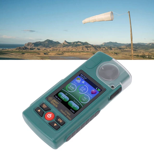 Weather Meter Handheld Air Flow Velocity Tester for Meteorology Drone
