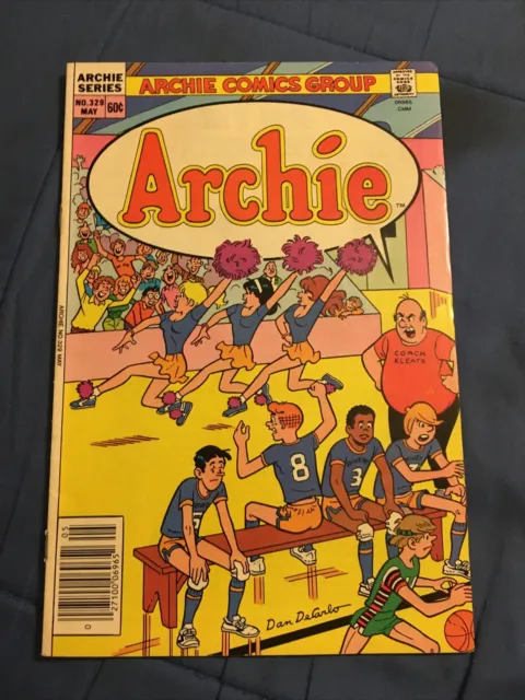 Archie #329 DeCarlo Cheerleader Cover Newsstand 1984