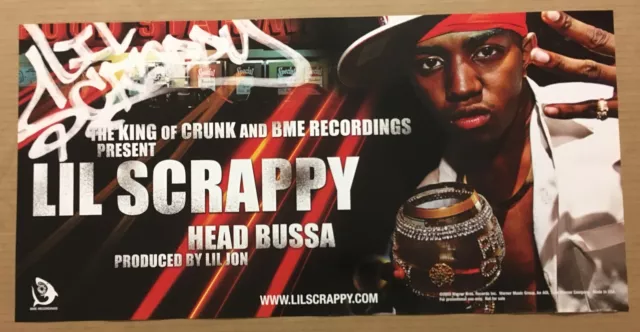 LIL SCRAPPY Rare VINTAGE 2003 PROMO POSTER for Head CD 24x12 NEVER DISPLAYED