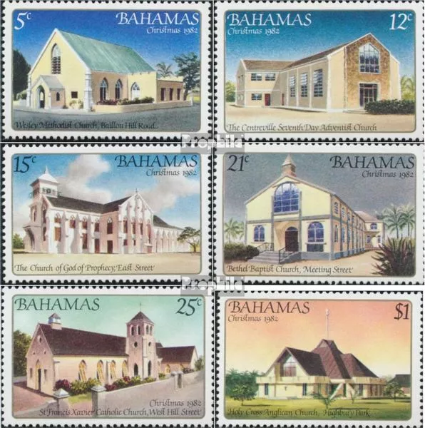 bahamas 524-529 (complète edition) neuf avec gomme originale 1982 Noël