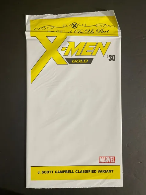 X-Men Gold # 30, Unopened J Scott Campbell Classified Variant ( Marvel 2018)